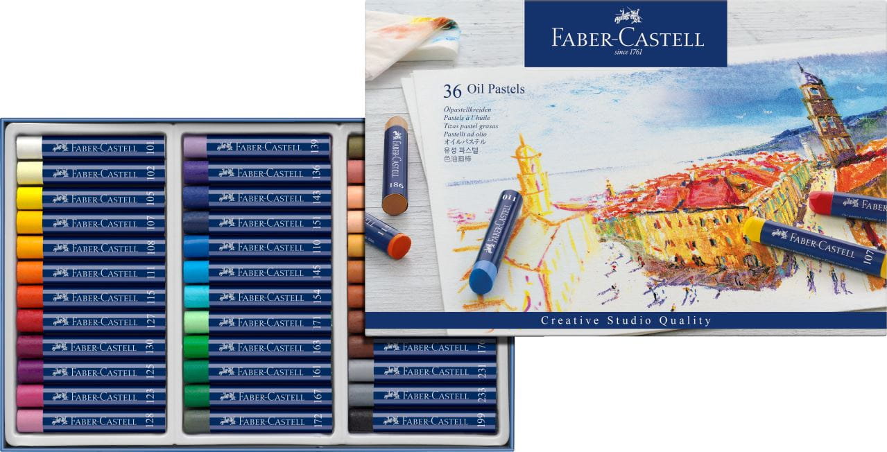 Faber-Castell Creative Studio Oil Pastels Box of 36 Mix colour